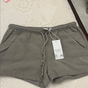 C&C California Women's Tan Athletic Shorts